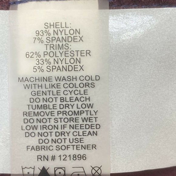 SOLD** Title Nine Women's Size 12 CLAMBER Hiking Climbing Shorts 5" Maroon - Picture 9 of 12